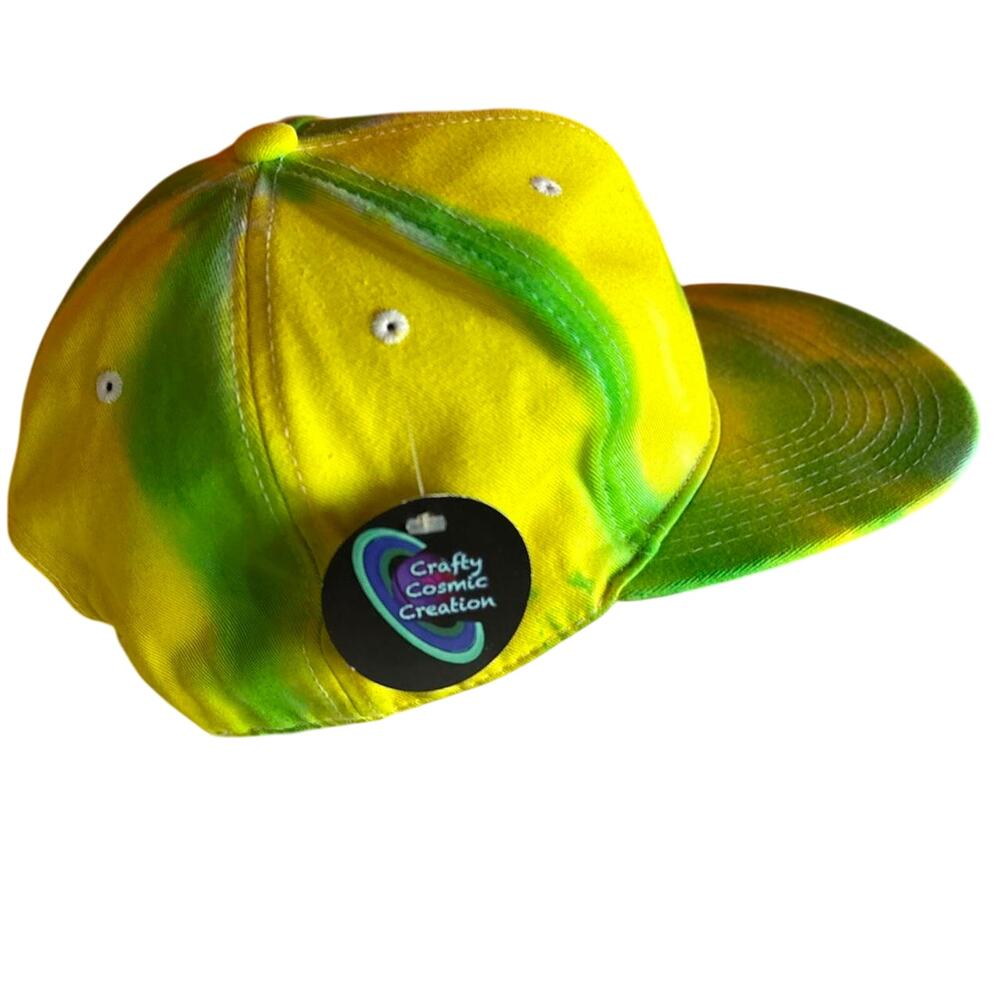 Brand New Green and Yellow Custom Dyed SnapBack One Size Fits Most